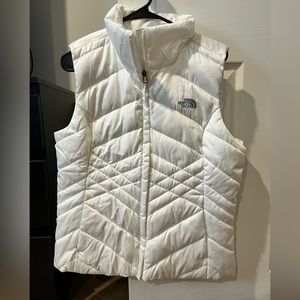 Women’s White North Face Puffer Vest